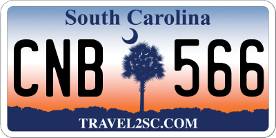 SC license plate CNB566