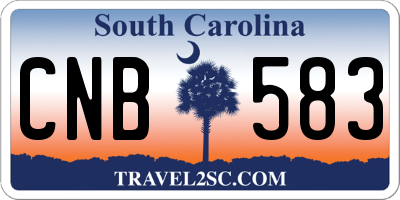SC license plate CNB583