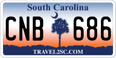 SC license plate CNB686