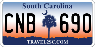 SC license plate CNB690