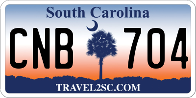 SC license plate CNB704