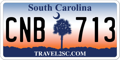 SC license plate CNB713