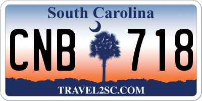 SC license plate CNB718