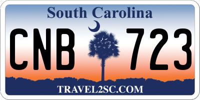 SC license plate CNB723
