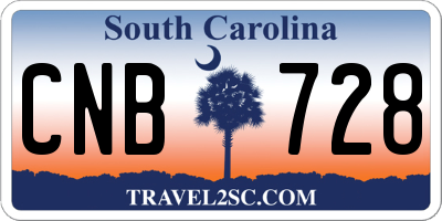 SC license plate CNB728