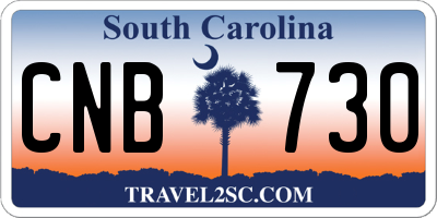SC license plate CNB730