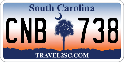SC license plate CNB738