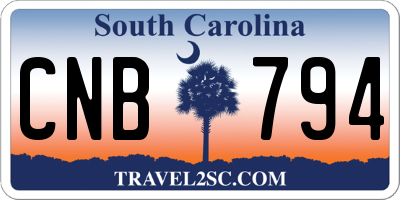 SC license plate CNB794