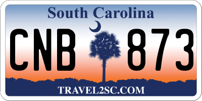 SC license plate CNB873