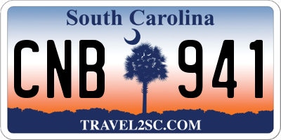SC license plate CNB941