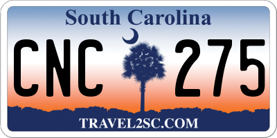 SC license plate CNC275