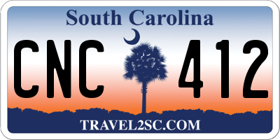 SC license plate CNC412