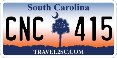 SC license plate CNC415