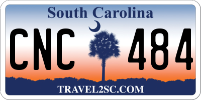 SC license plate CNC484