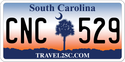 SC license plate CNC529