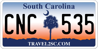 SC license plate CNC535