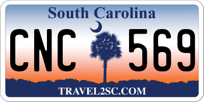 SC license plate CNC569