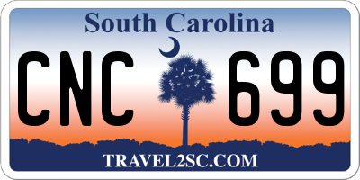 SC license plate CNC699