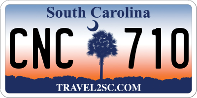 SC license plate CNC710