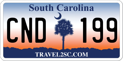 SC license plate CND199