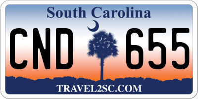 SC license plate CND655