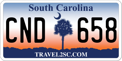 SC license plate CND658
