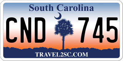 SC license plate CND745