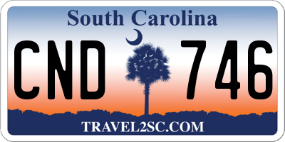 SC license plate CND746