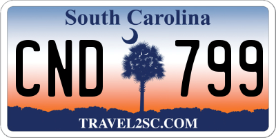 SC license plate CND799