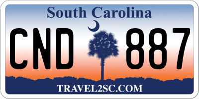 SC license plate CND887