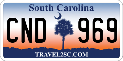 SC license plate CND969
