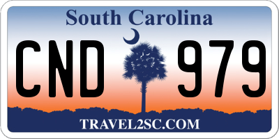 SC license plate CND979