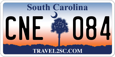 SC license plate CNE084