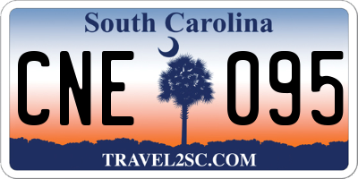 SC license plate CNE095