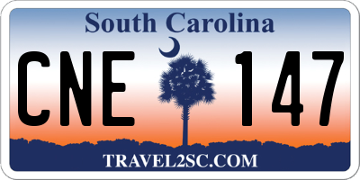 SC license plate CNE147