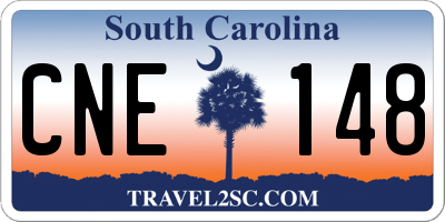 SC license plate CNE148