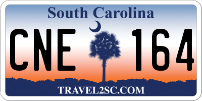SC license plate CNE164