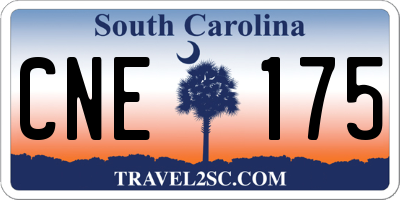 SC license plate CNE175