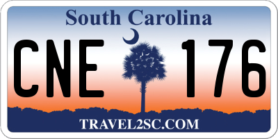 SC license plate CNE176