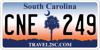 SC license plate CNE249