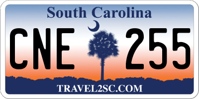 SC license plate CNE255