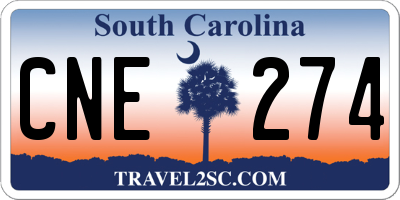 SC license plate CNE274