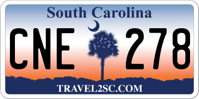 SC license plate CNE278