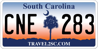 SC license plate CNE283