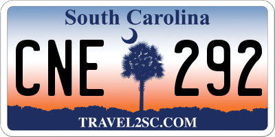 SC license plate CNE292