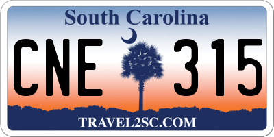 SC license plate CNE315