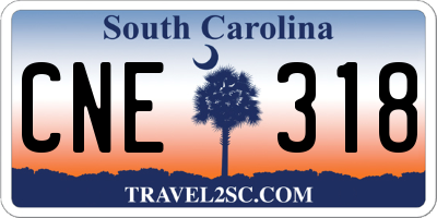 SC license plate CNE318