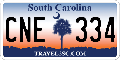 SC license plate CNE334