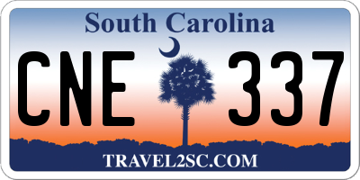 SC license plate CNE337