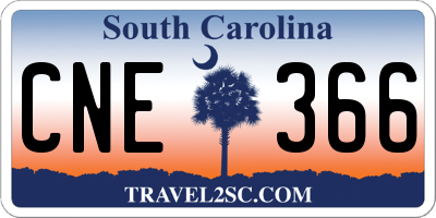 SC license plate CNE366